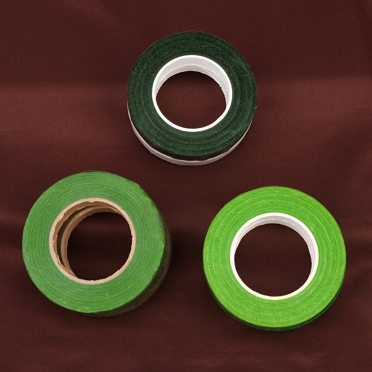 6 rollos de cinta Floral para manualidades, arreglo Artificial, suministros para el ojal, cinta adhesiva de envoltura de tallo DIY colorida verde, flor Ideal