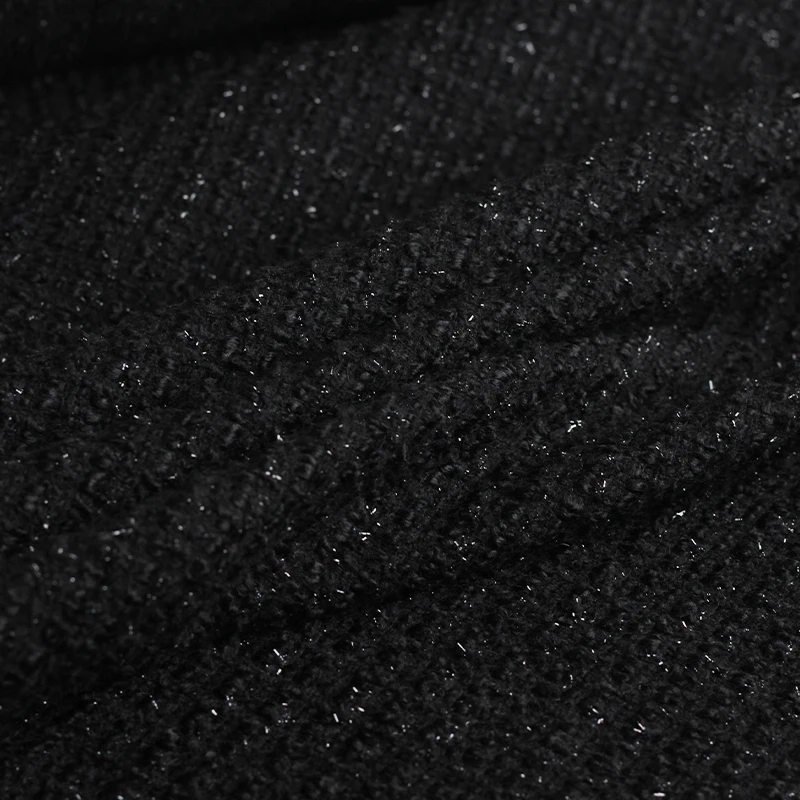 

Красная малина 760 г Черная клетчатая ткань 56% шерсть 44% полиэстер ткани одежда швейные материалы Бесплатная доставка