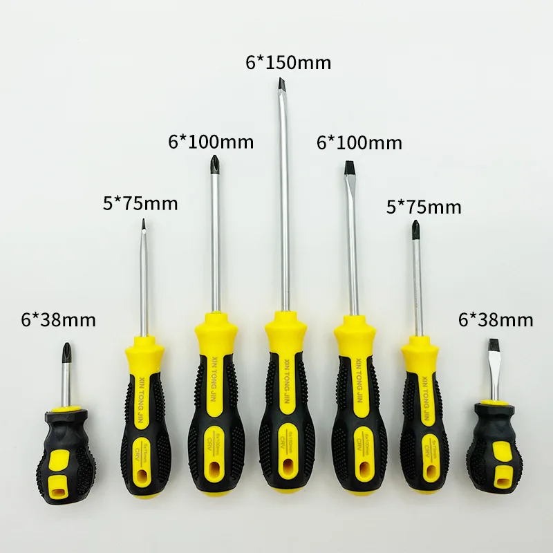 Screwdriver set combination hand tool manufacturer flat cross screwdriver with magnetic tool combination screwdriver set