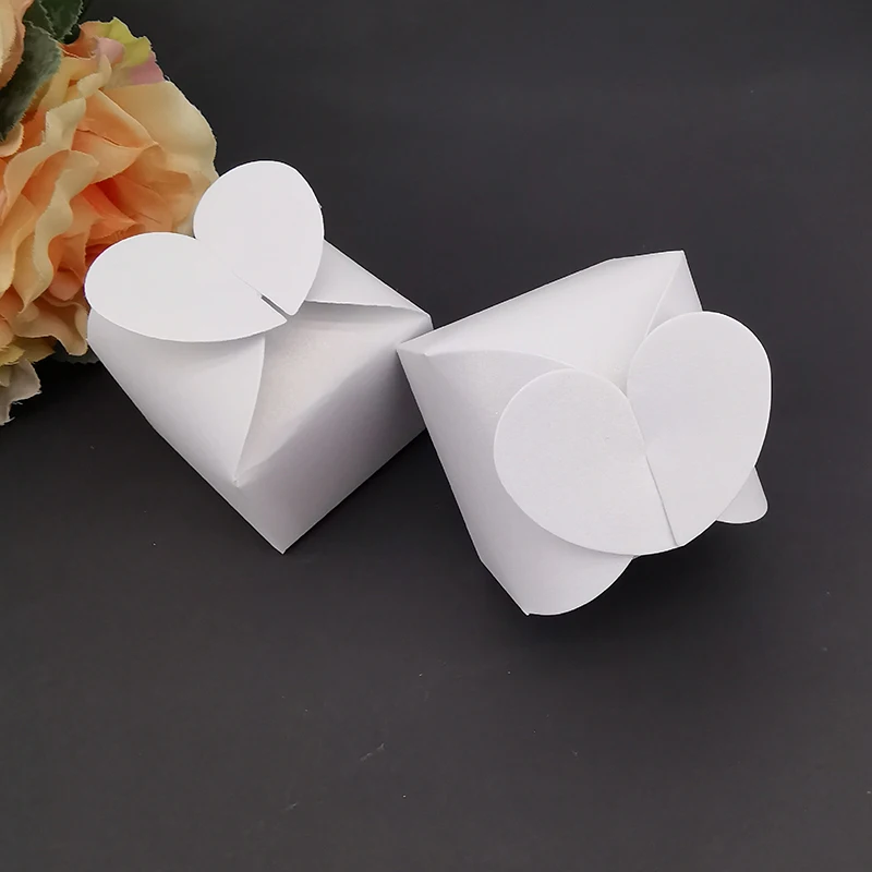 20/30/50Pcs 다채로운 사랑 심장 사탕 선물 상자 결혼식 호의 선물 초콜릿 포장 상자 생일 발렌타인 데이 파티 공급