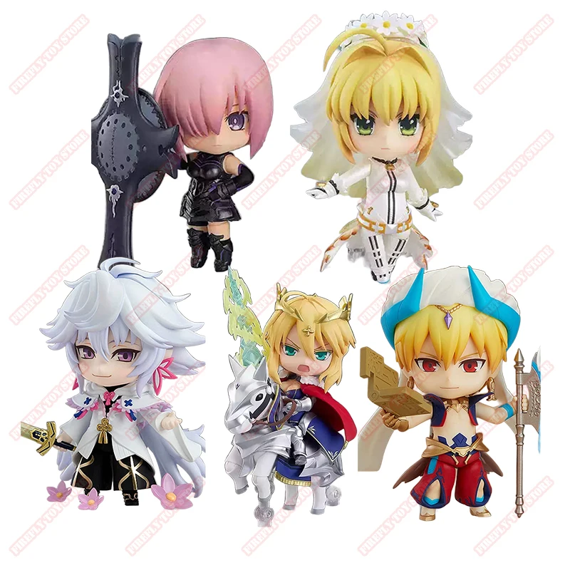Fate Stay Night animación juguetes periféricos Altria Mash Nero Merlin Gilgamesh móvil Anime modelo de acción colección de figuras NTR