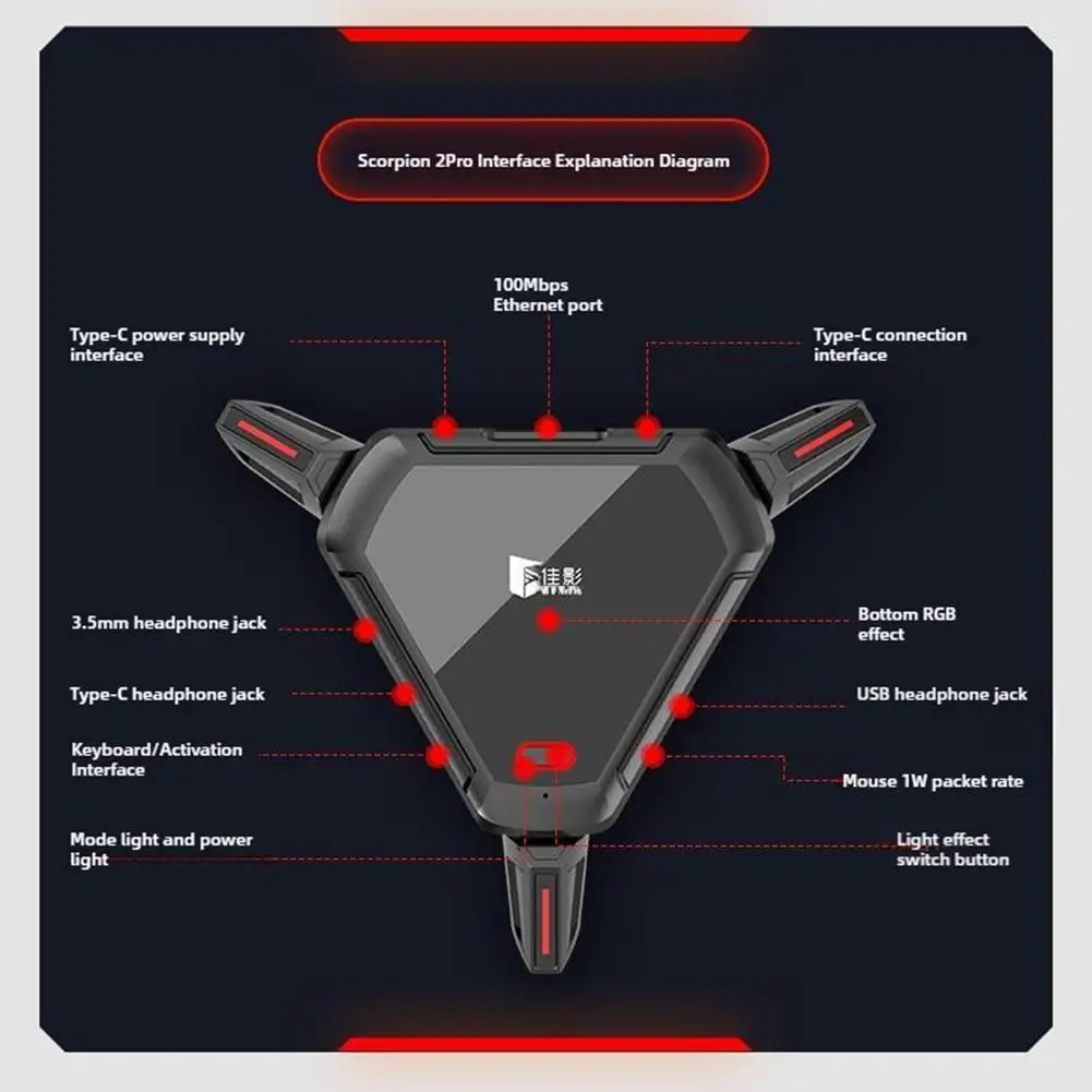 

For GAMWING Scorpion 2Pro Keyboard And Mouse Converter Mouse Package Speed Mobile For Game PUBG Throne Peripheral Artifact