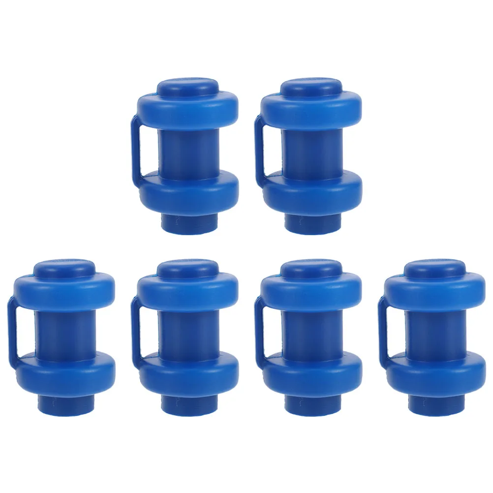 

6pcs Trampoline Pipe Cap Railing Top Cover Durable Plastic Net Pole Parts Wear-resistant Rod Cover Fitness Shaping Accessories
