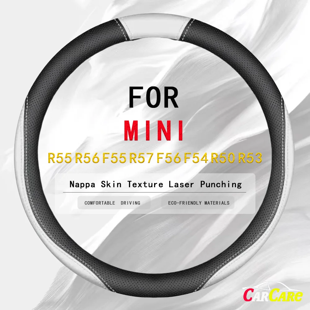 

Automotive Suede Leather Steering Wheel Cover Non-slip Release for Mini R55 R56 F55 R57 F56 F54 R50 R53 F57 R58 R59 R60 Coopers