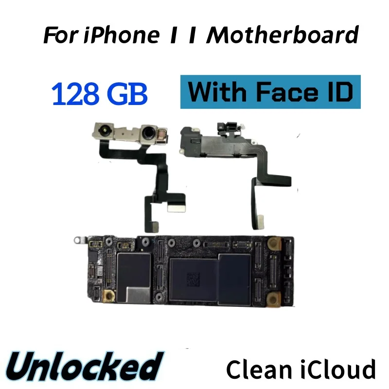 100% 動作するロジックボード iPhone 11 用ロック解除済みマザーボード