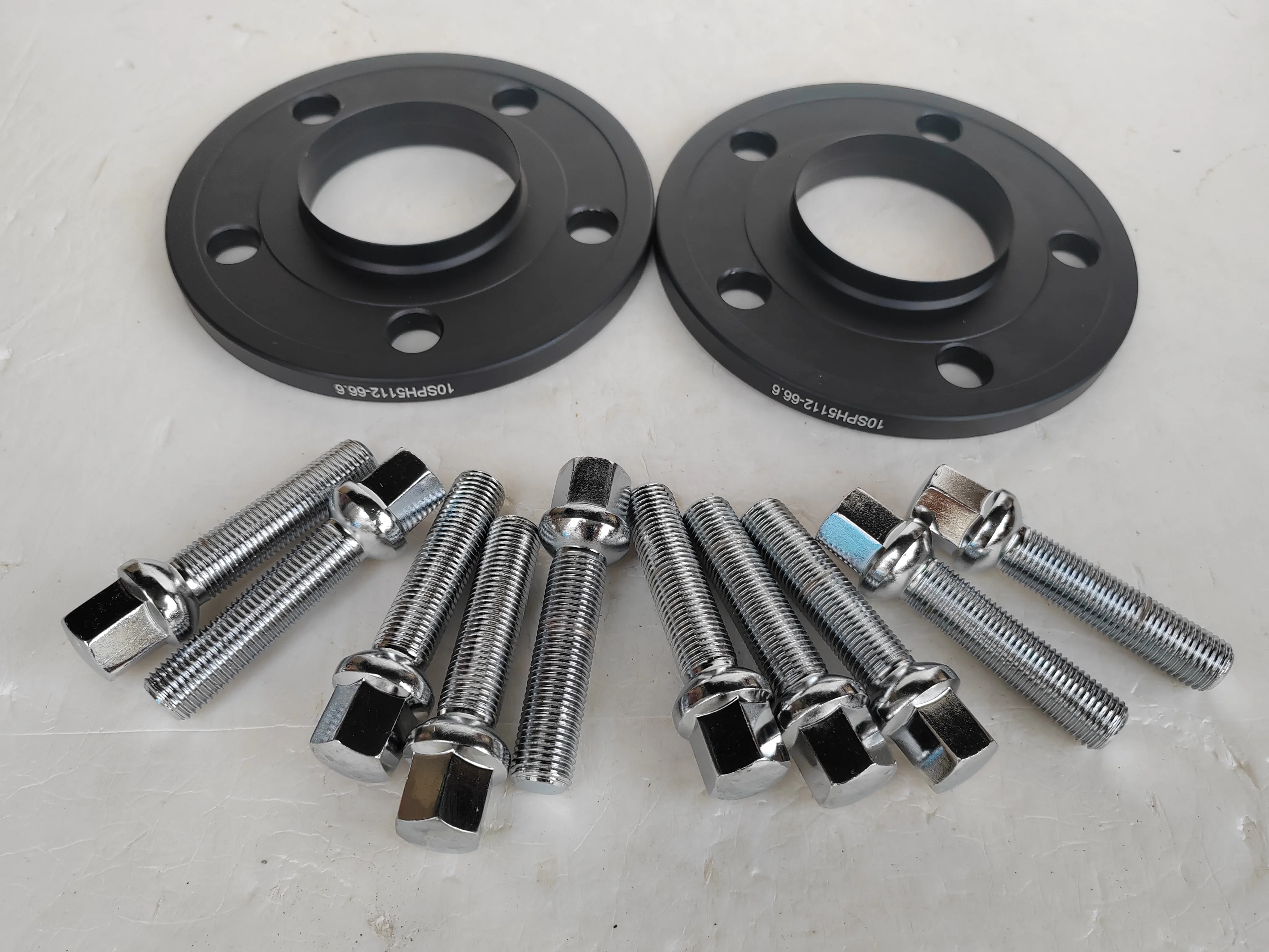 2pcs 10mm Pcd 5x112 Tire Fitment Cb=66.6mm Widen Wheel Spacers With Ball Thread 14x1.5 For Mercedes Benz