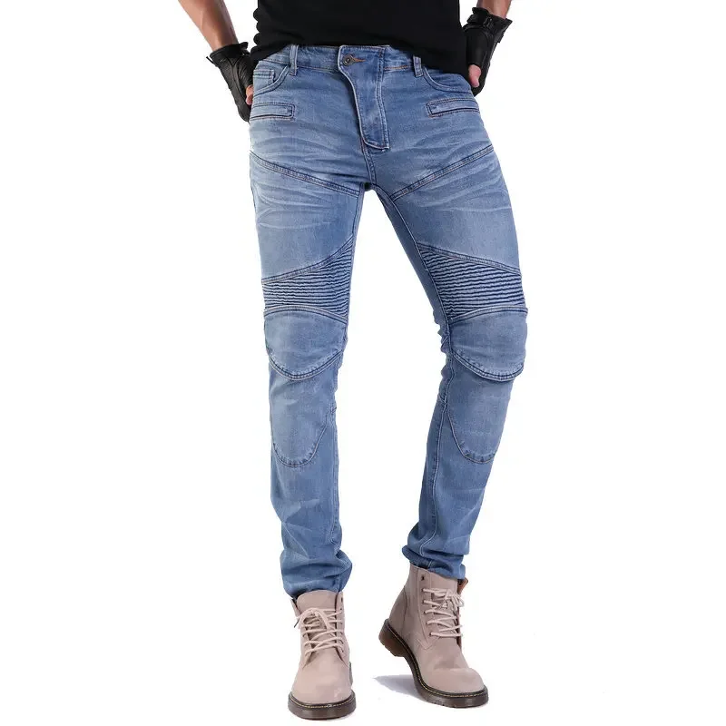 

Men's Motorcycle Pants Motorcycle Racing Leisure Slim Jeans Protective Pants Off-Road Motorcycle Trousers