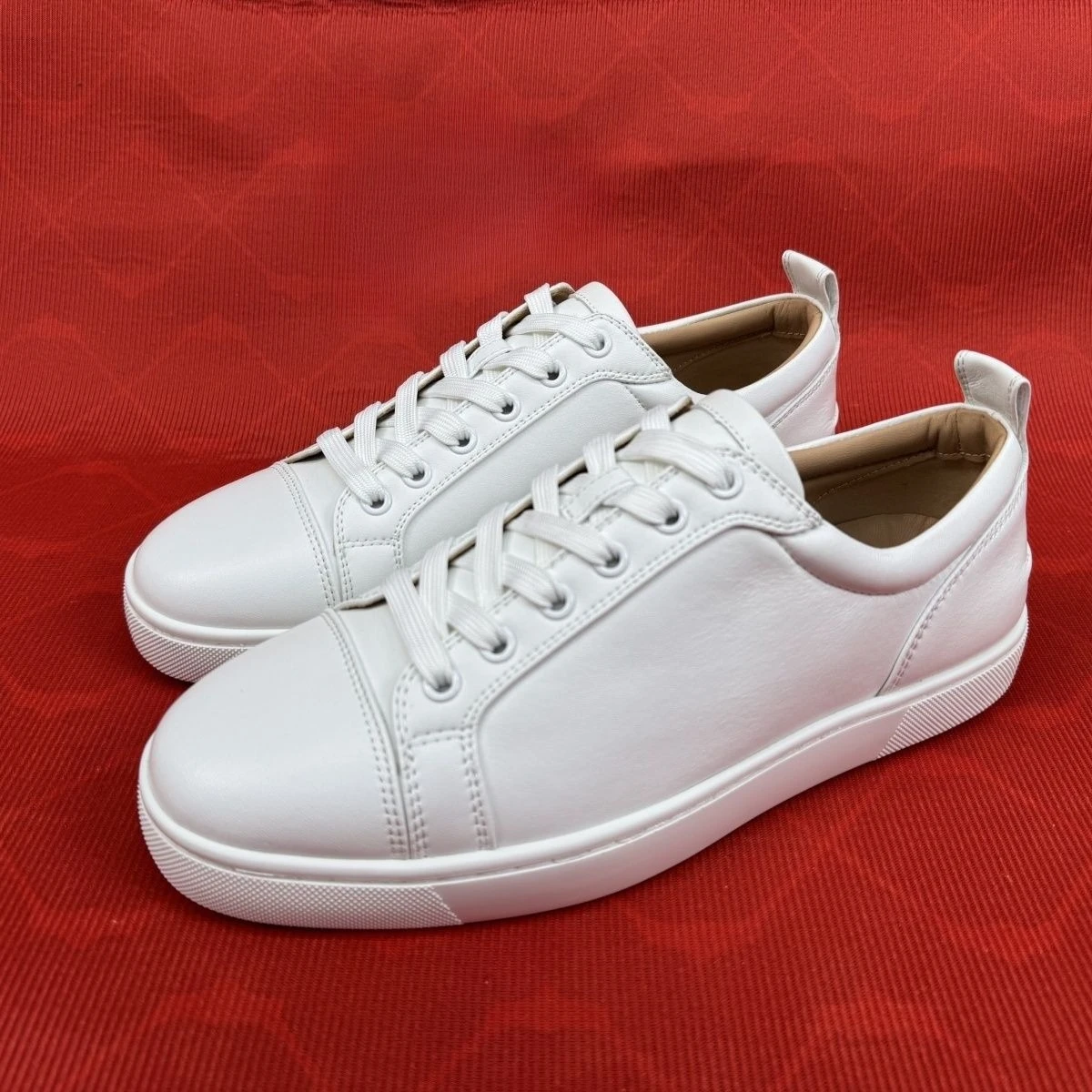

New Men's Breathable Wear-resistant Casual Shoes, High-quality Men's Casual Shoes with Low Tops and Red Soles Shoes for Men