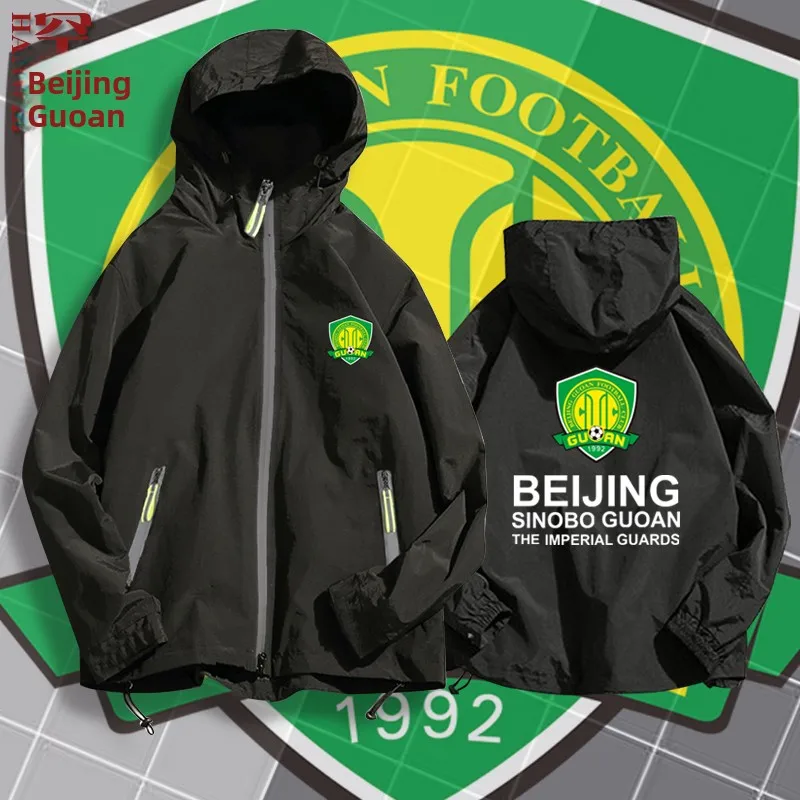 

Beijing Guoan Zhonghe T Sports Jaet Fooall Leisure ex Hoodie Youth Trendy Zipper Design Polyester Long Sve