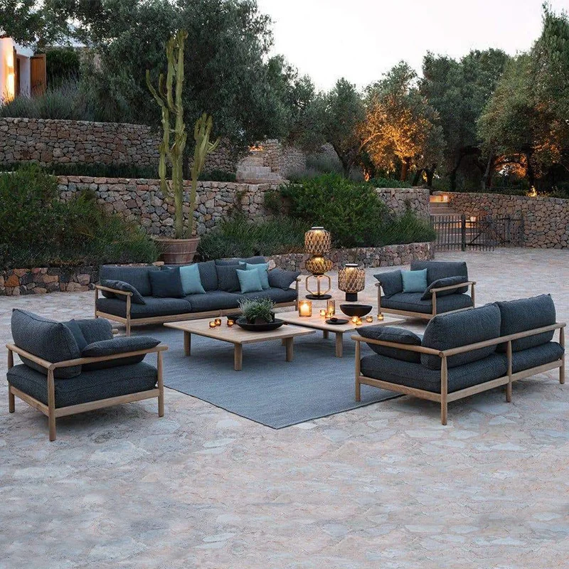 Courtyard Villa Hotel Outdoor Outdoor Waterproof Sunscreen Sofa Furniture Combination