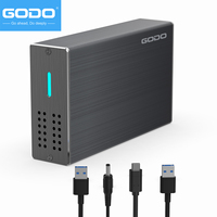 GODO Dual Bay RAID Hard Drive Enclosure 2.5 inch USB3.0 to 2.5\
