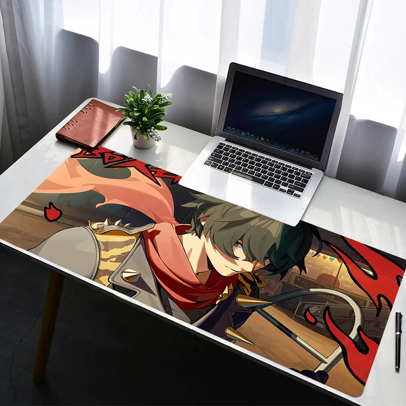 

Mouse Pad Computer Gamer PC Accessories HD Mousepad Rubber Zenless Zone Zero Lighter Non Slip Desk Mat Laptop Gamer Keyboard Pad