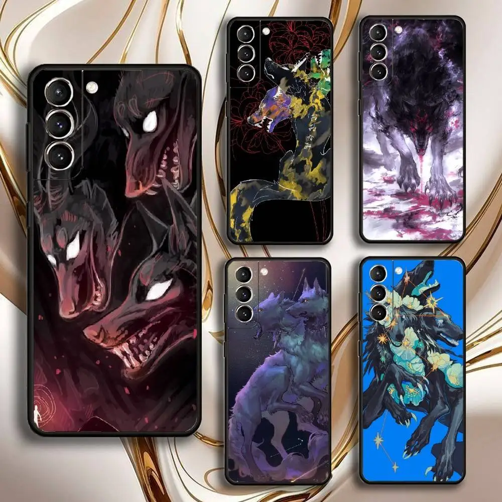 

Hellhounds Cerberus Phone Case For Samsung GalaxyA13,21s,22,31,32,52,53,71,72,73,Soft Black Shell