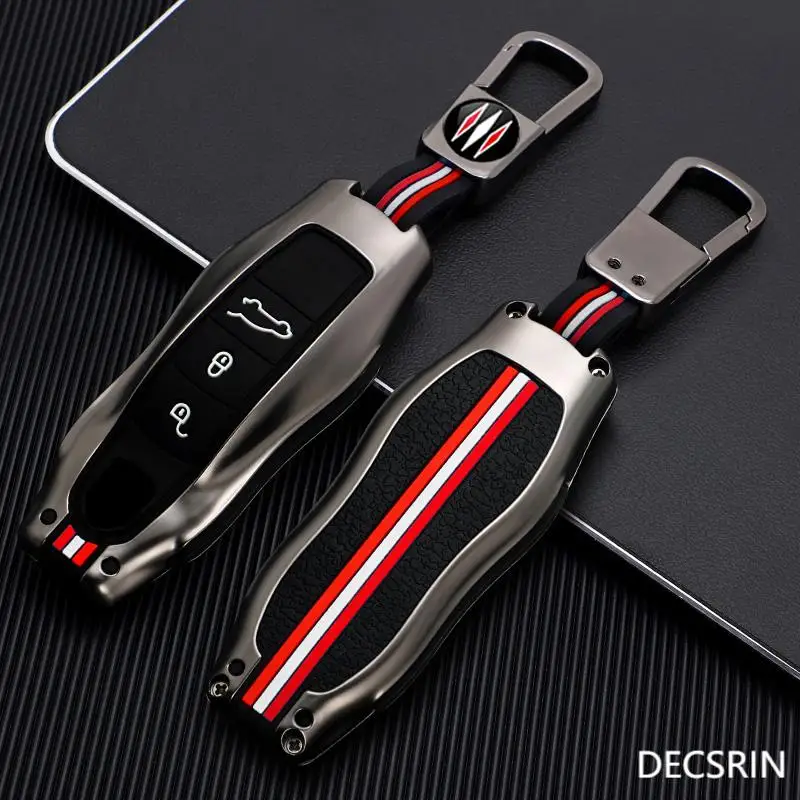 Zinc Alloy Car Key Case Protective Shell for Porsche Cayenne 958 911 lepin 996 macan panamera 997 944 924 987 987 GT3 cayman 987