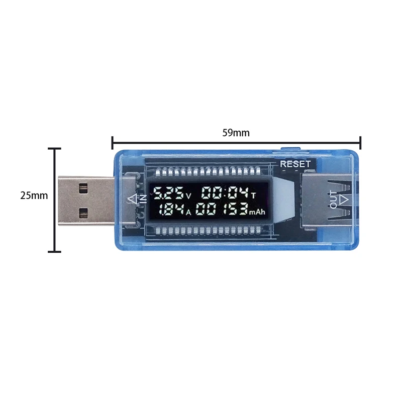 Imagem -05 - Usb Atual Tensão Capacidade Testador Bateria Capacidade Medidor Médico Carregador Banco do Poder Medidores de Tensão