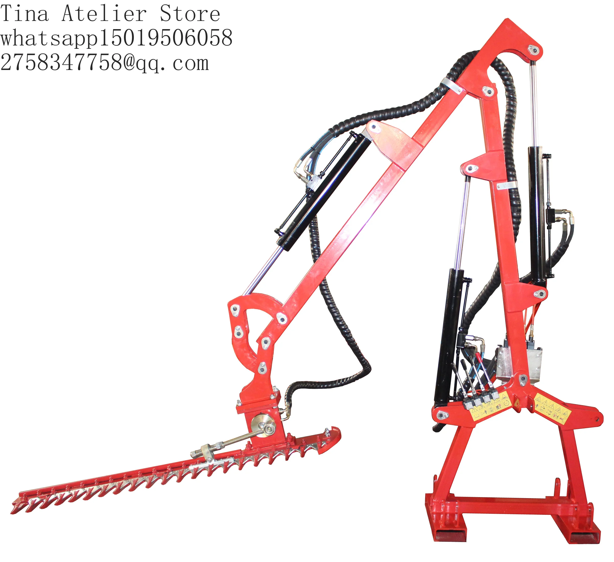 Industrial Multi-Purpose Tractor Mounted Hedge Flail Trimmer Gaso=line Powered with 1500/1800mm Cutting Width for Tree Leaves