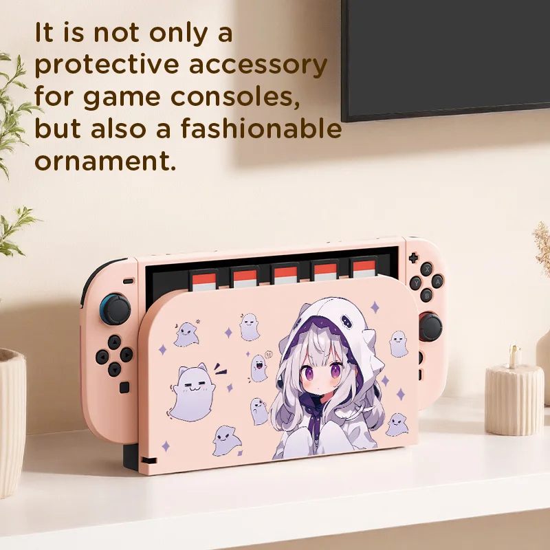 Suitable for Switch2 card base shell, cassette storage + body protection two-in-one, can store 5 game cards view 3