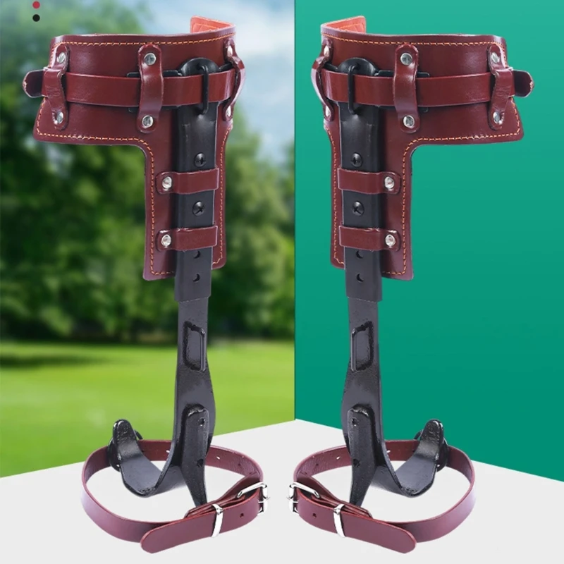 Heavy Duties Steel Forging Climbing Spikes With Padded Cushion High Strengths Design For Tree Climbing & Outdoors Adventure 69HD