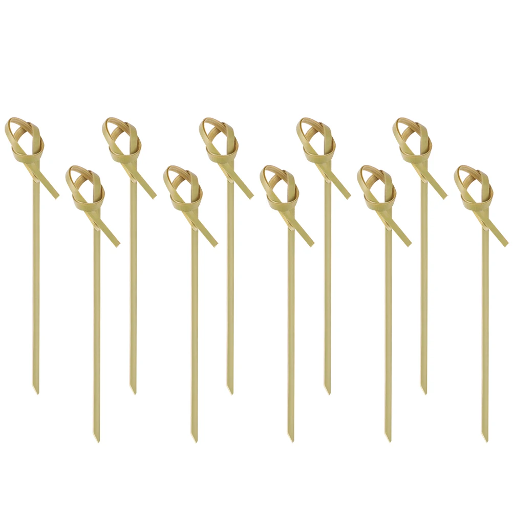 

200pcs Bamboo Picks Fruit Sticks Disposable Cocktail Skewers Drink Food Decorations Party Supplies Bar Tools Kitchen