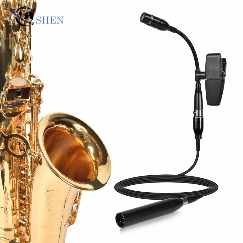 Musical Instrument System Condenser Microphone for Violin Guitar Drum Saxophone Cello Erhu Recording