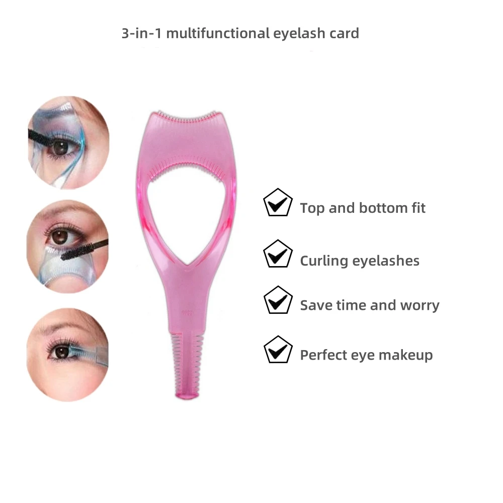 60 Rabatt 50 Stück 3-in-1 Menschliches technisches Design Wiederverwendbare Areo Crystal Mascara Guide Tool Aid Wimpern Werkzeuge