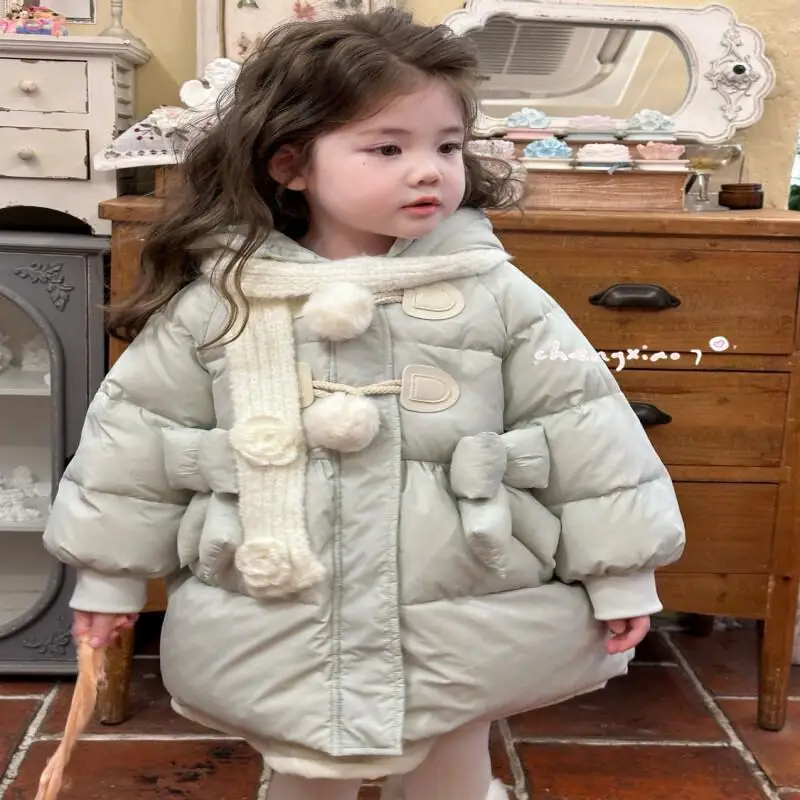 

Fashion Children's Clothing Kawaii Casual Coat Set Kids Girl Clothes Bobo Shozu 2025 Winter Girls Child Jumper Overalls Jackets