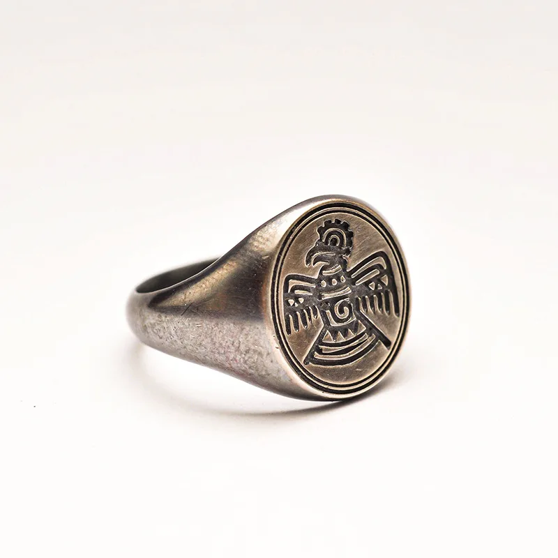 New Arrival Trendy Thunderbirds Design Retro Thai Silver Ladies Ring Promotion Jewelry For Women New Year Gifts No Fade
