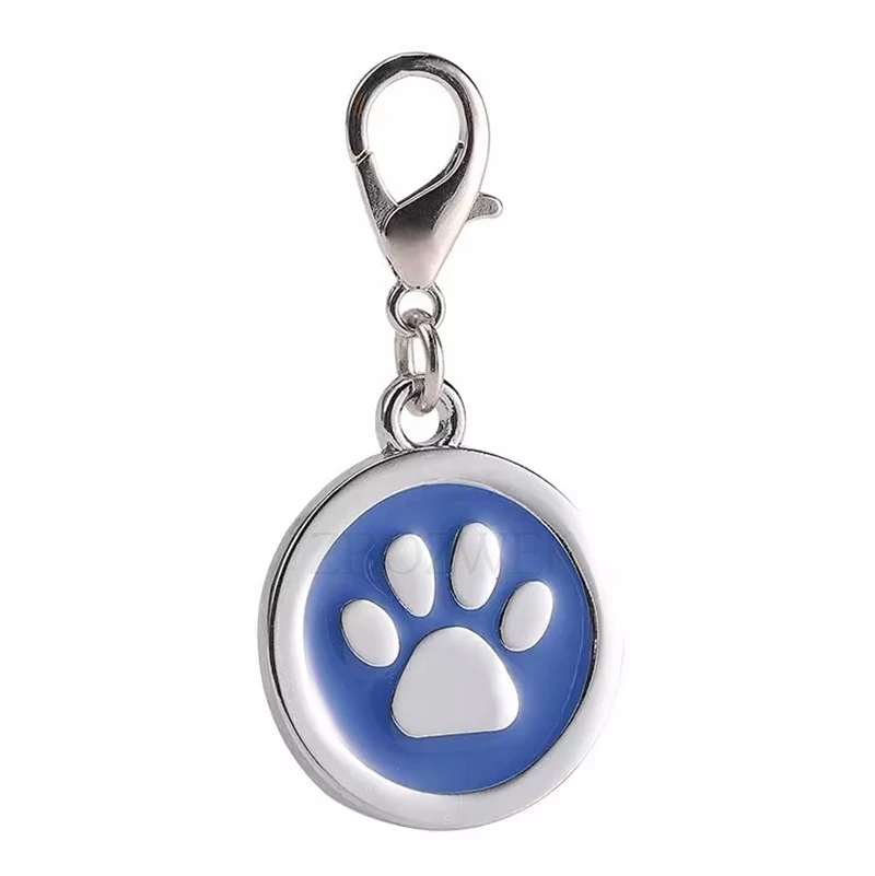 Customizable Dog Collar Address Key Chain Tags for Dogs Medal with Engraving Name Kitten Puppy Accessories Personalized Cat