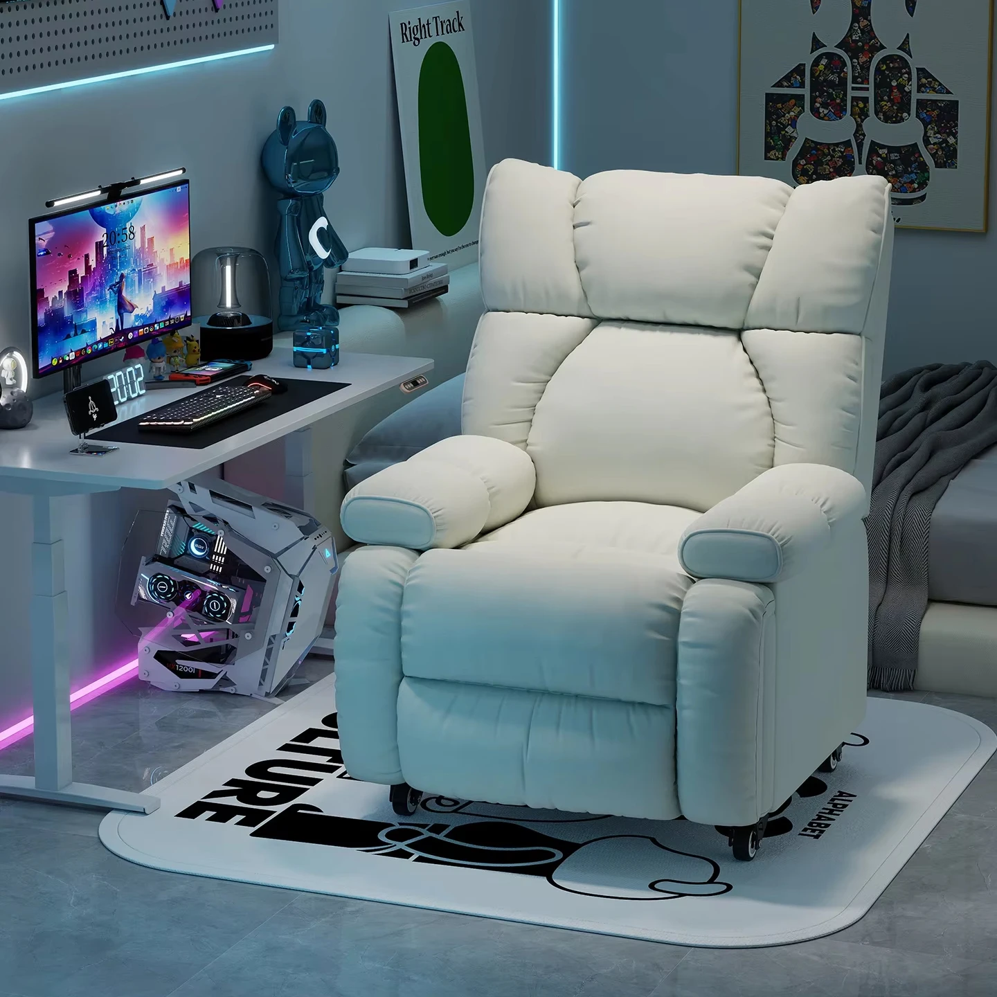 &E-Sports Single Person Computer Chair Multi-Functional First-Class Internet Cafe Sofa Lazy Space Game Chair