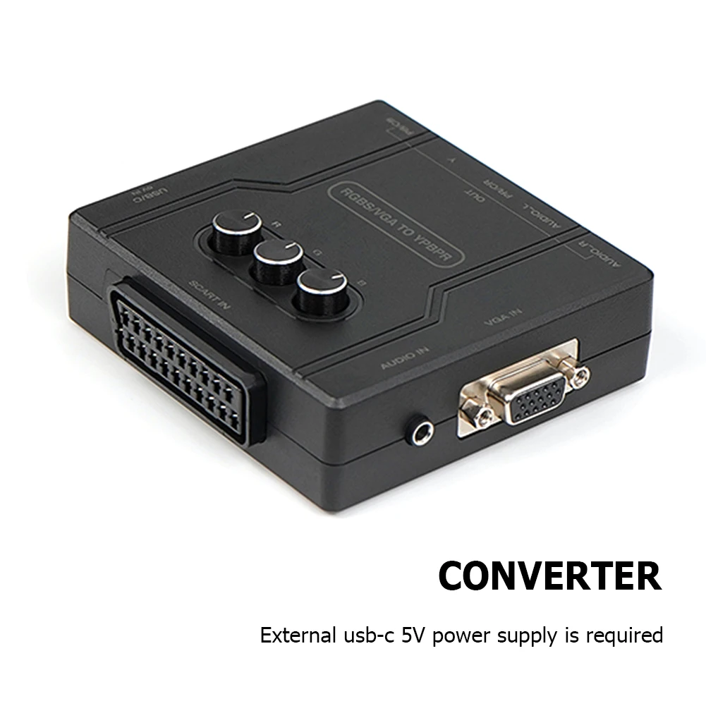 

Конвертер компонентов RGBS в разницу цвета Регулируемая яркость цвета RGBS VGA SCART в YPBPR Конвертер цветовой разницы