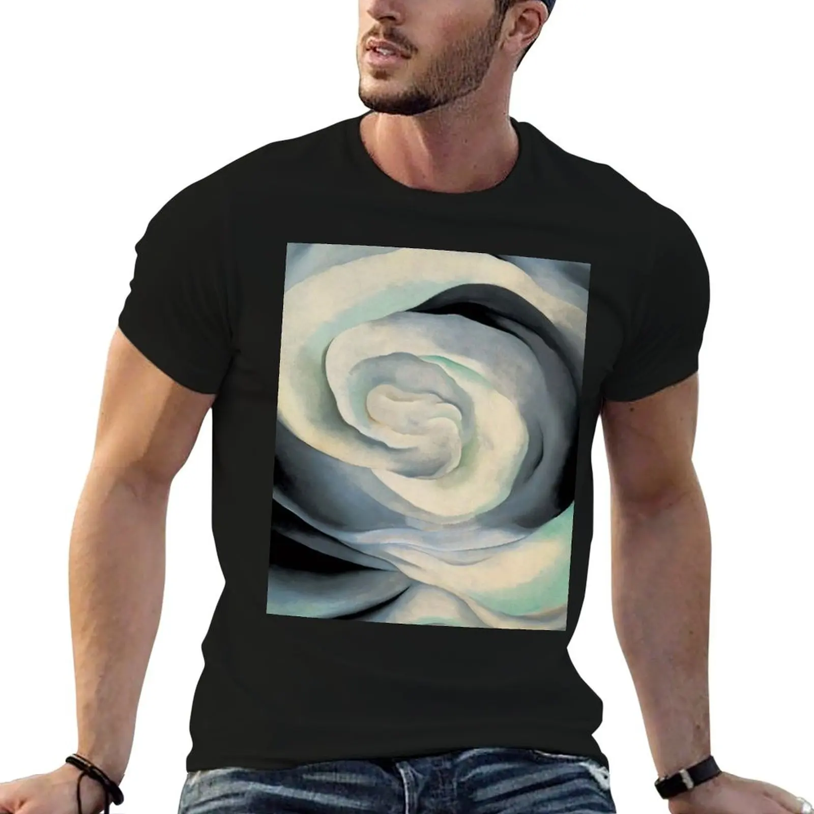 Georgia Flowers Abstract T-Shirt Plus Size Lightweight Top