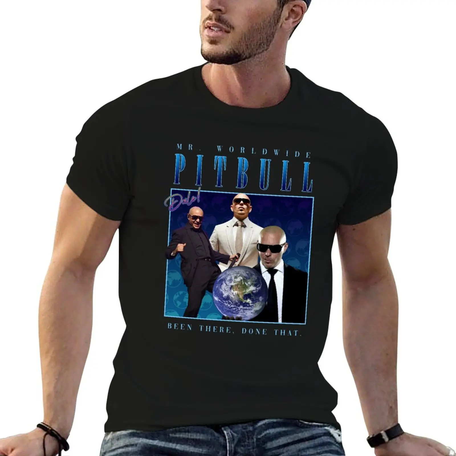pitbull homage shirt (parody) T-Shirt Breathable Lightweight Summer Top