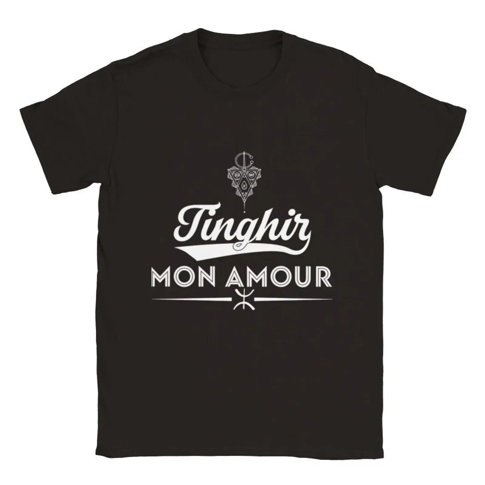 Tinghir Mon Amour Amazigh Berber Morocco T Shirt Yaz Symbol Casual for  vintage Washed Top For Everyday Wear Versatile Unisex