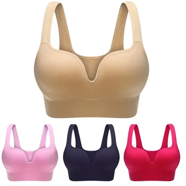 Sports S Without Vest Bones Ssiere Lette Underwear Wireless Women For Tops Gym Bra Underwire Up Seamless Push