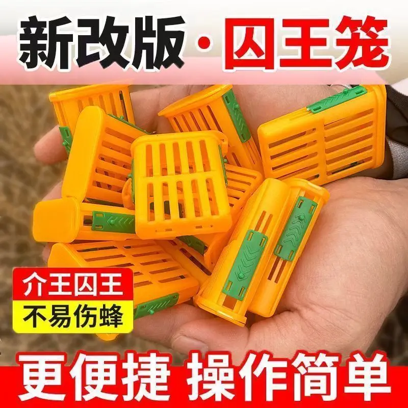 Multifunctional Prisoner King Cage, Prisoner  Device, Italian Bee Plastic  Box, Anti-honey Queen Bee Escape