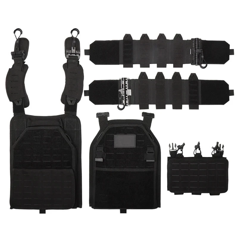 Tactical vest outdoor hunting board carrier protection adjustable vest waterproof and wear-resistant air gun carrier combat equi