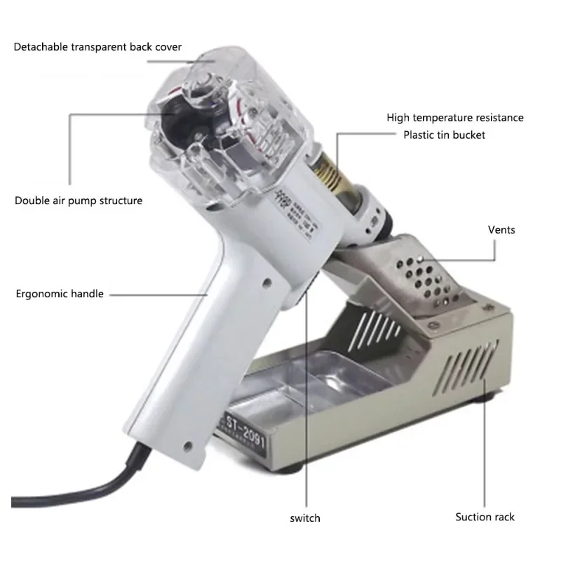 

【specialized】S-993A S-995A S-997P S-998P Electric Vacuum Desoldering Pump Solder Sucker Desoldering Soldering Iron 100W