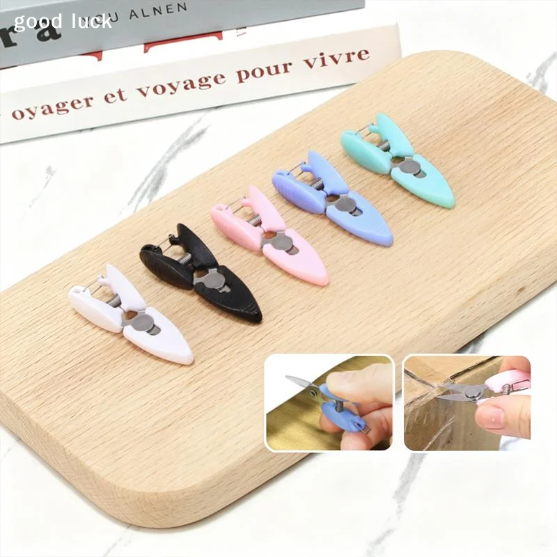 AnswerMini Pocket Scissors Metal Office Embroidery Thread Threading Craft Cross Thread Trimmer Multi-Functional Portable