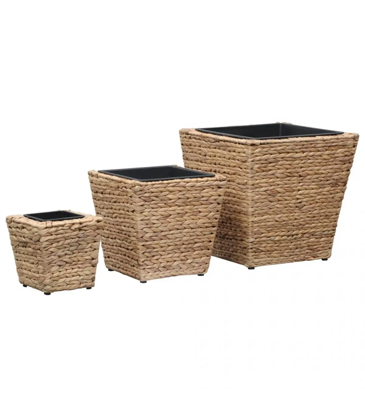 Planters and planters set of flowerbeds 3 pieces water hyacinth