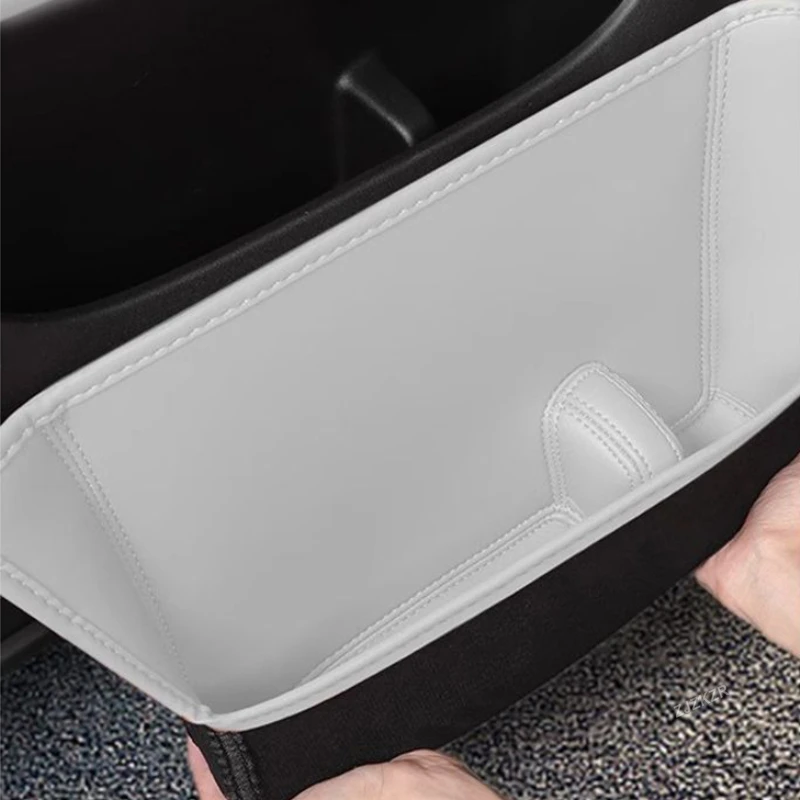 For Geely Geome Xingyuan 2024 2025 Car Door Slot Organizer Box Leather Glove Box Storage Groove Pad Interior Accessories