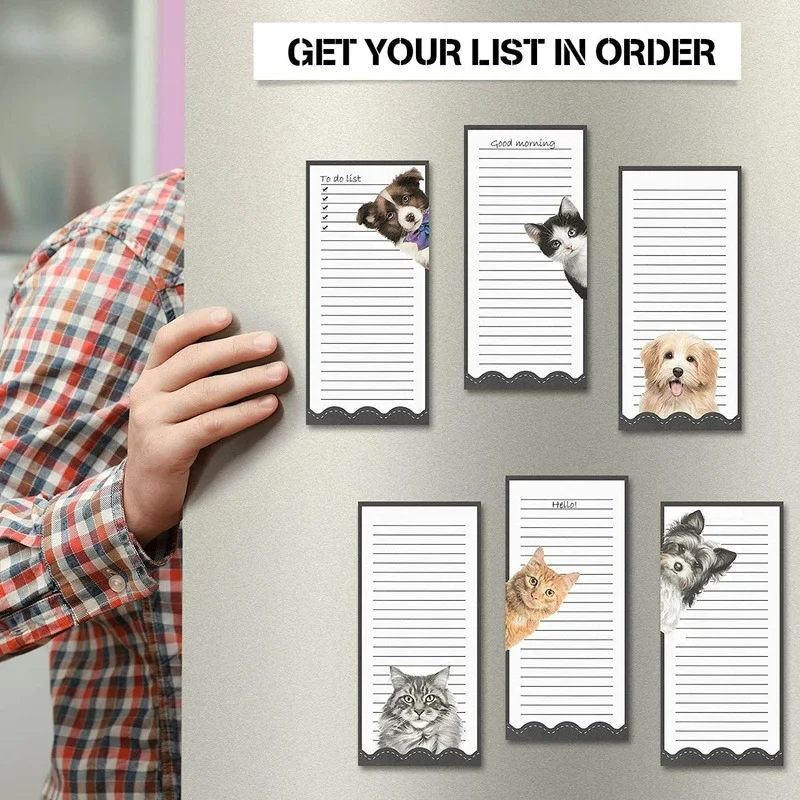 New Fridge Magnetic Memo Pad To Do List lista della spesa drogheria Sticker Message Planner blocco note incollato