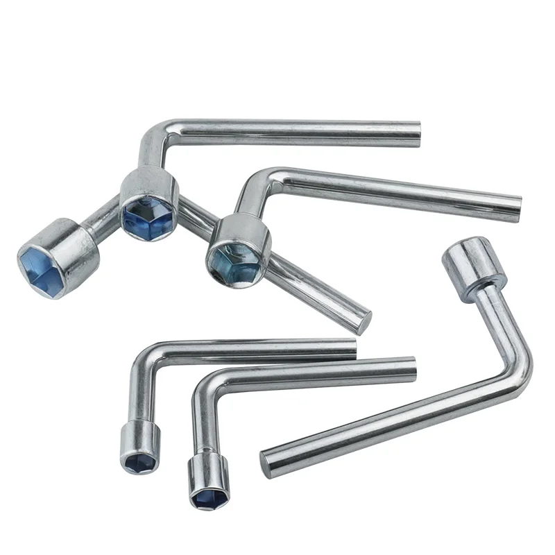 1pc Hexagonal L-shaped Screw Nut Wrench Sleeve Maintenance Tool 7mm 8mm 10mm 12mm 13mm 14mm Spanner