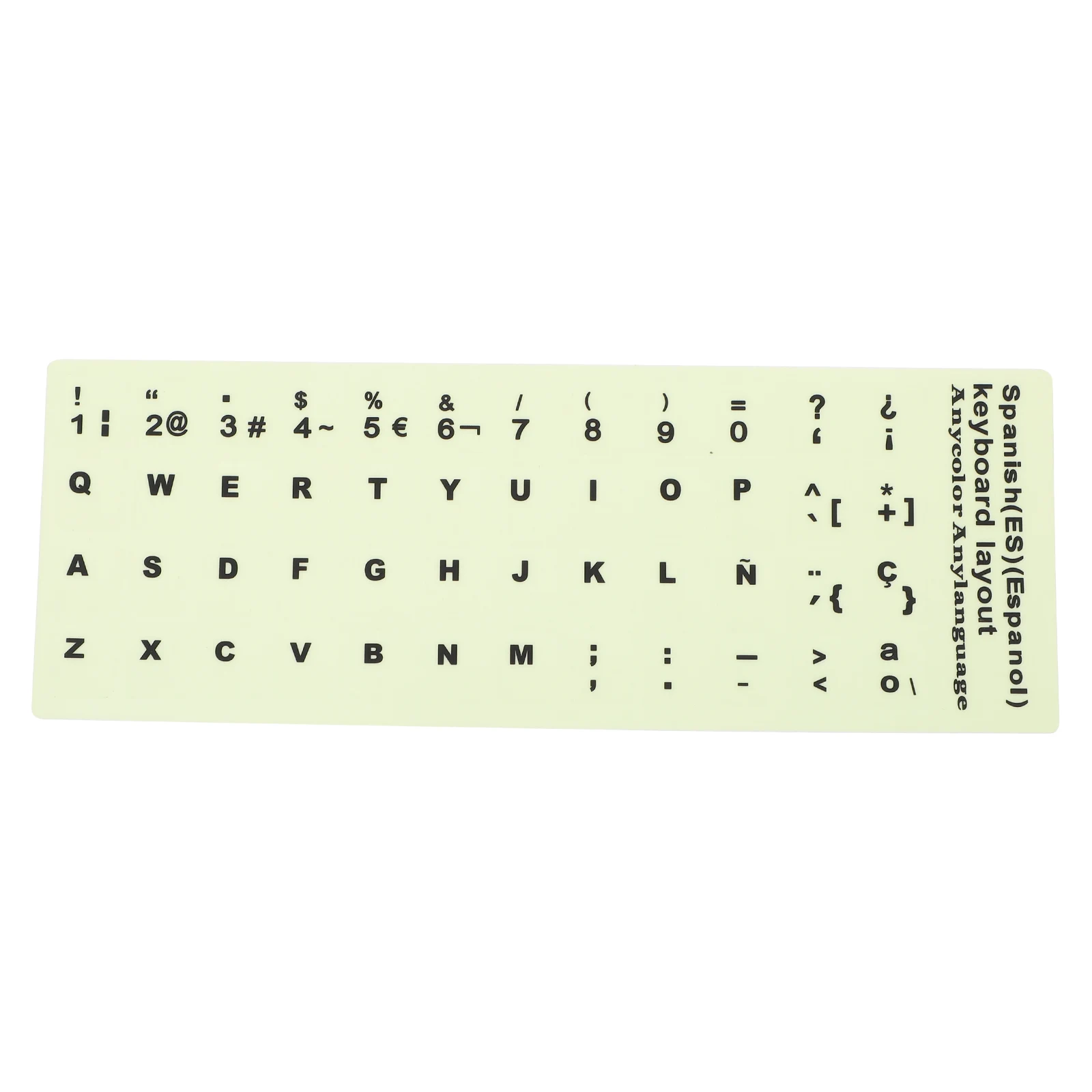 

Glowing Keyboard Stickers Computer Laptop Luminous Gaming Covers for Desktop Decorate Office
