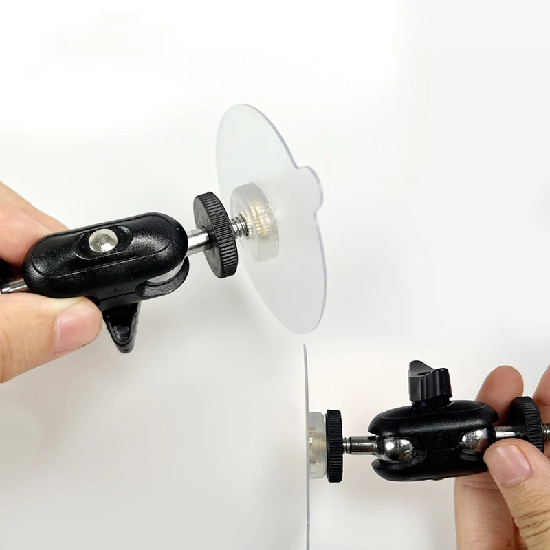 Stainless Steel No-Drill Adhesive Mount, M6 Screw Base With 1/4" Interface For Mobile Surveillance Camera Bracket Easy Install