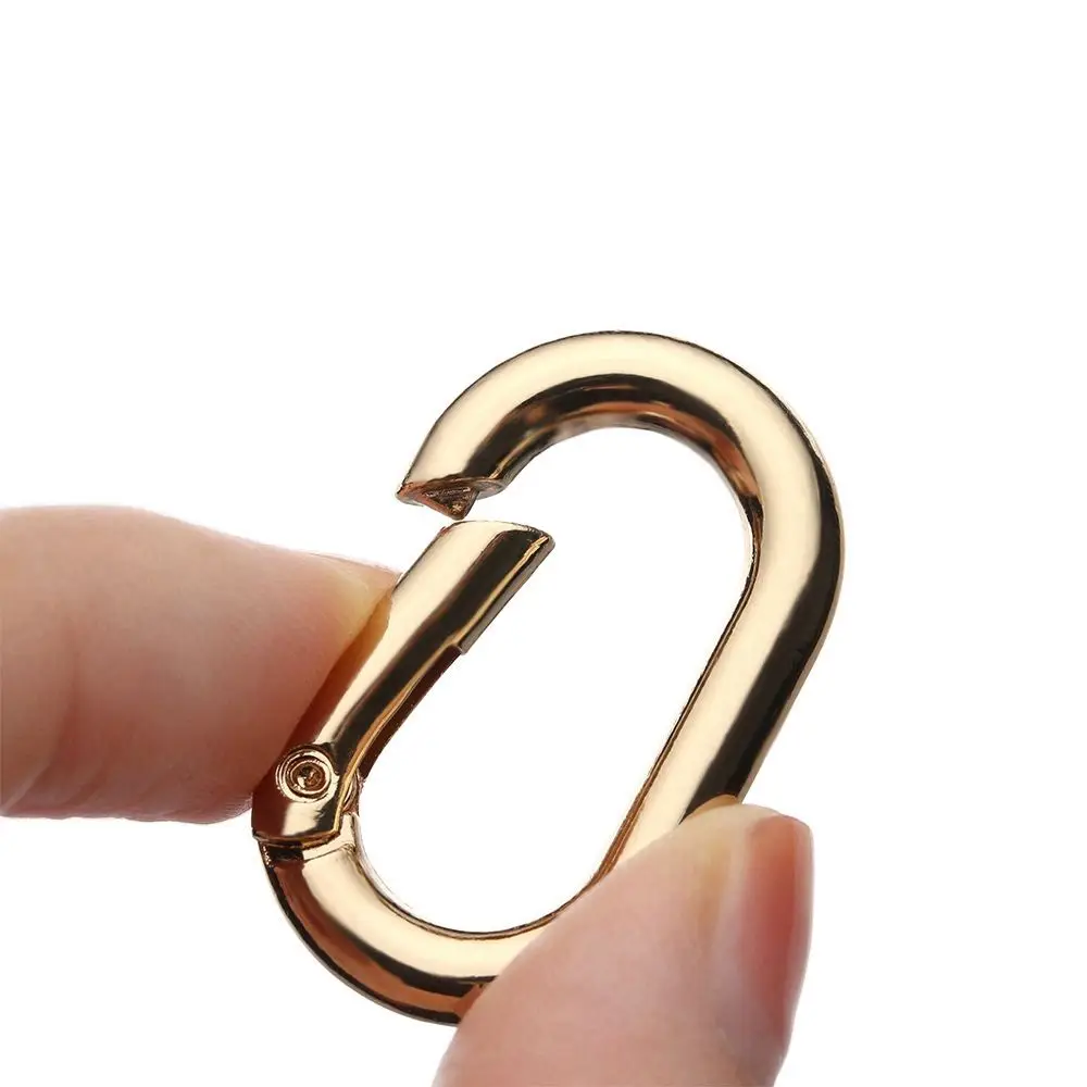 1/2/5pcs High quality Camping Hiking Accessories Spring Oval Rings Outdoor Carabiner Handbags Clips Bag Belt Buckles