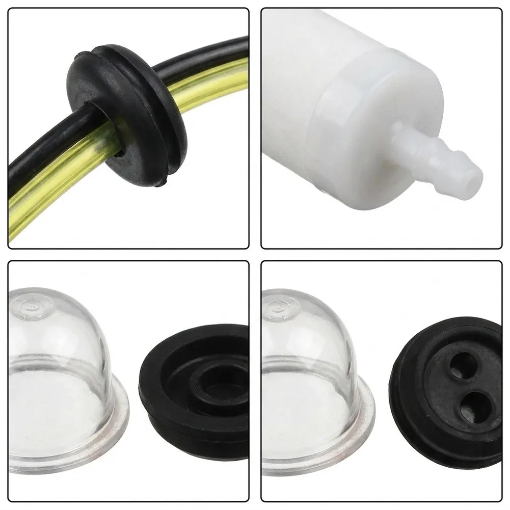 For Lawn Care Maintenance Fuel Line Filter Set Grommet Set For Outdoor Tools Fuel Line Filter PVC Material Construction