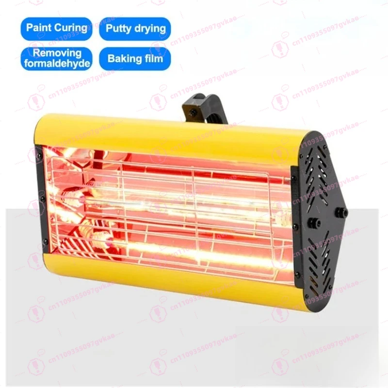 Handheld 1500W 2500W Infrared Paint Curing Lamp Hot Paint Dryer Heating Lamp Heater Shortwave Infrared Baking Lamps
