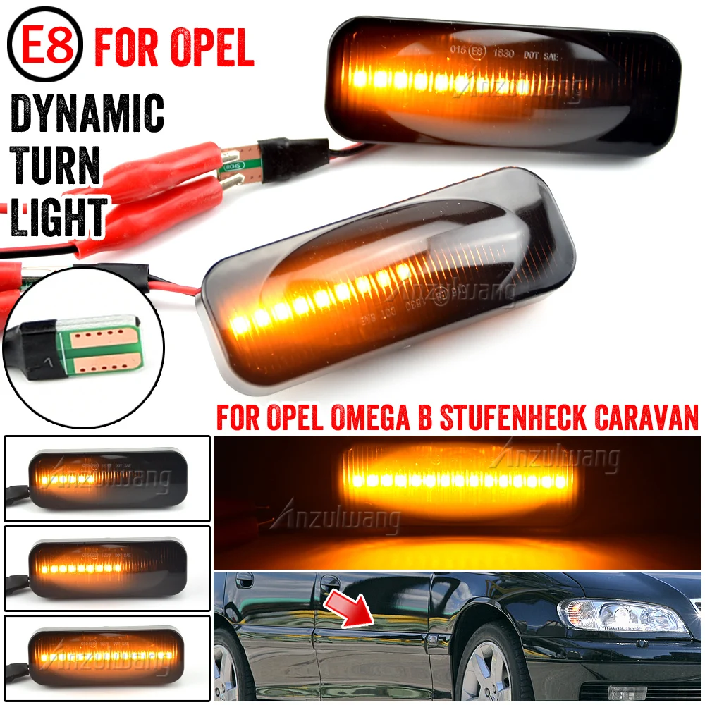 LED Dynamic Turn Signal Lights For Opel Omega B Stufenheck Caravan 1994-2003 Car Accessories Side Repeater Lamp