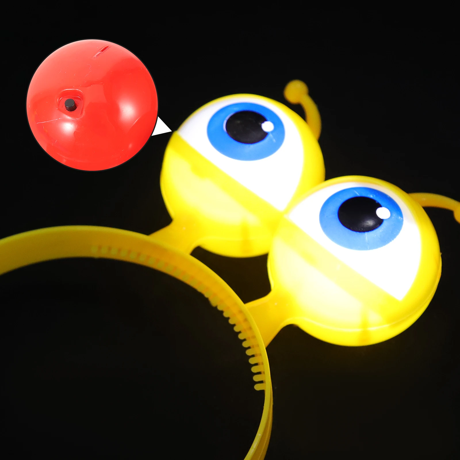 

4pcs Flash Head Hoop Glow In The Dark Cartoon Hair Band For Kids Party Festival Cosplay Accessories Plastic Luminous Hair Hoops