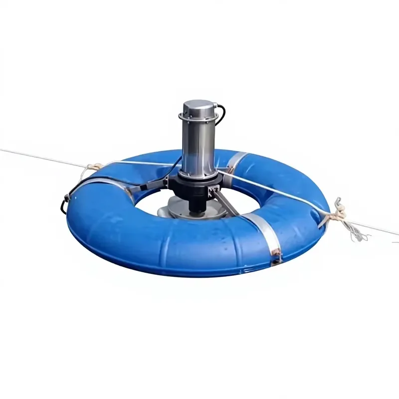 3hp 2.2kW 380V 220V Fish Shrimp Farming Pond Round Shape Submersible Surge Aerator